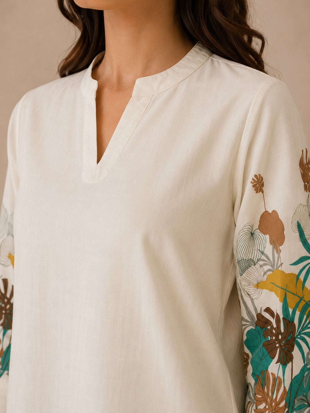 Women's Cotton Floral Print Tunic
