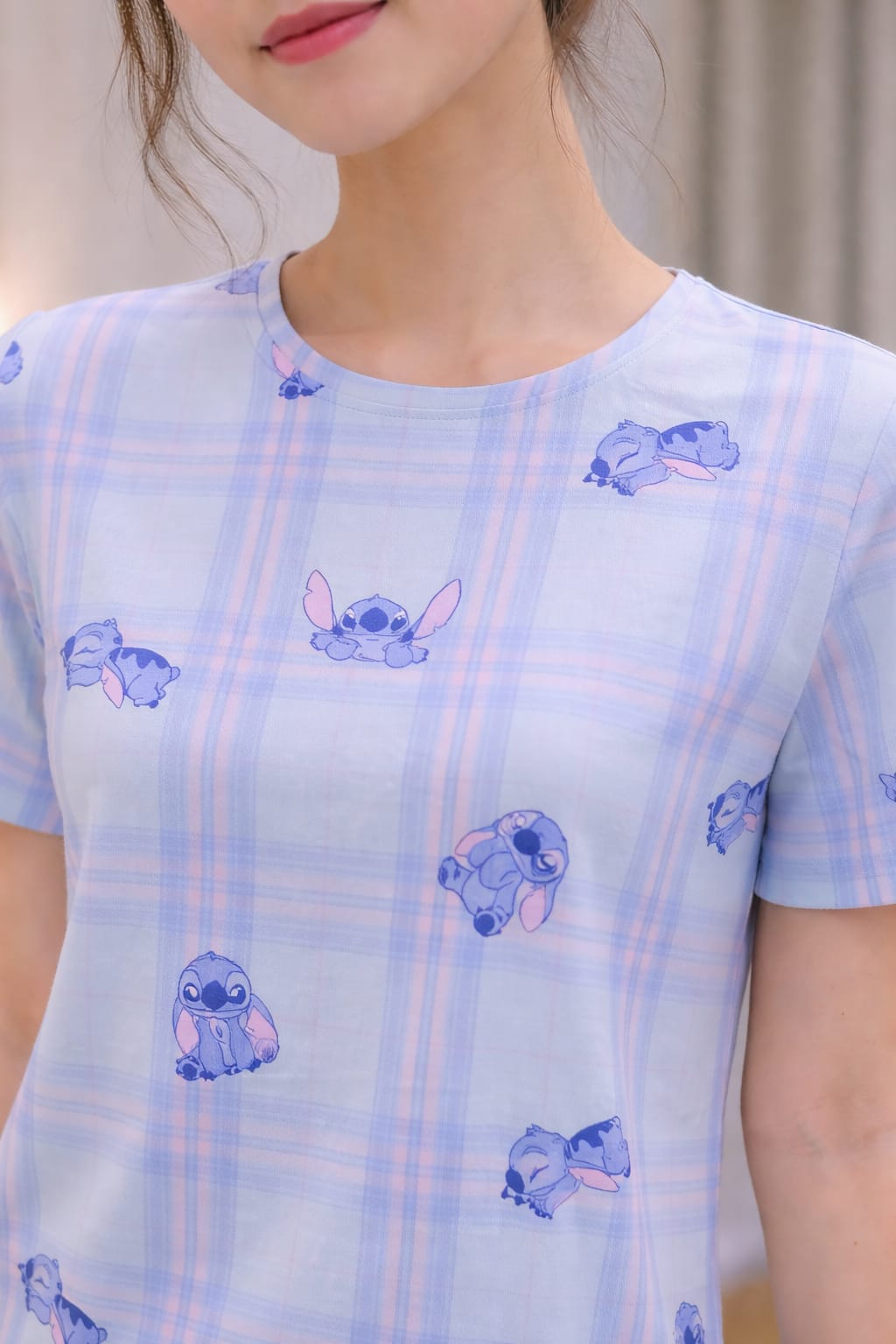 Women Blue Printed Top & Shorts Night Suit Set
