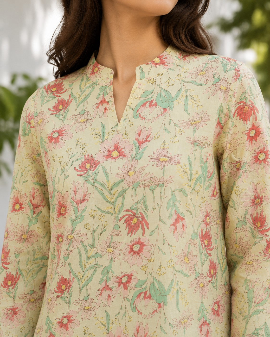 Women's Cotton Floral Print Tunic