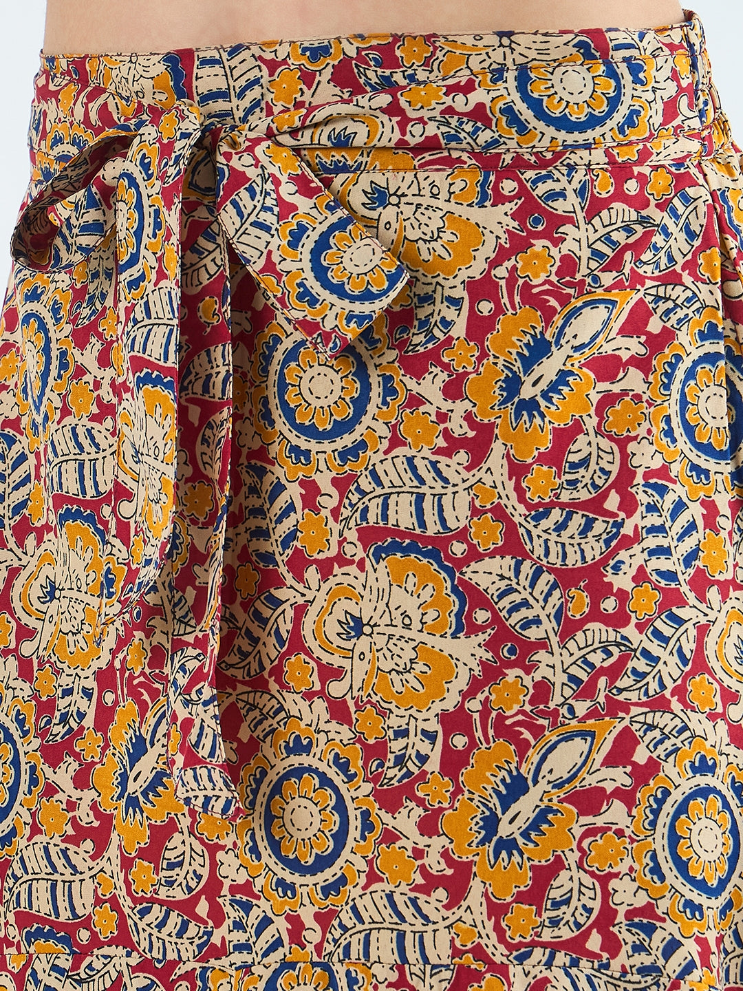 Women Paisley Printed A-Line Midi Skirt