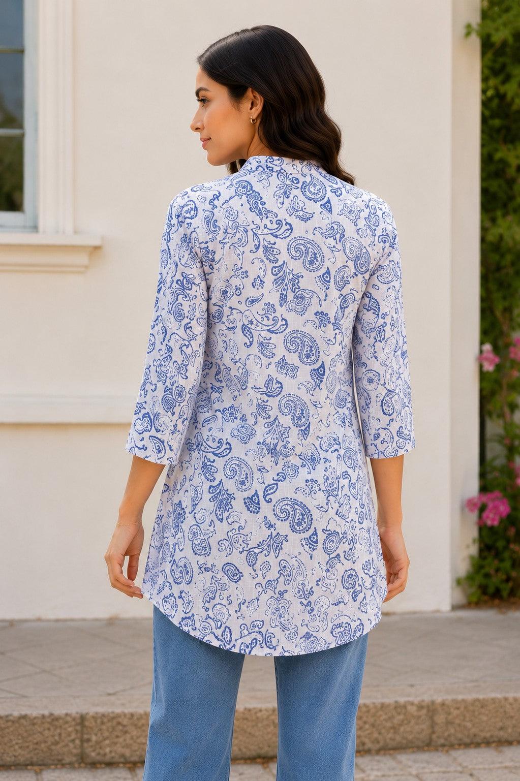 Women's Cotton Floral Print Tunic