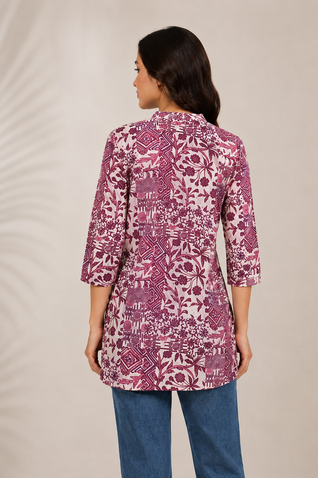 Women's Cotton Floral Print Tunic