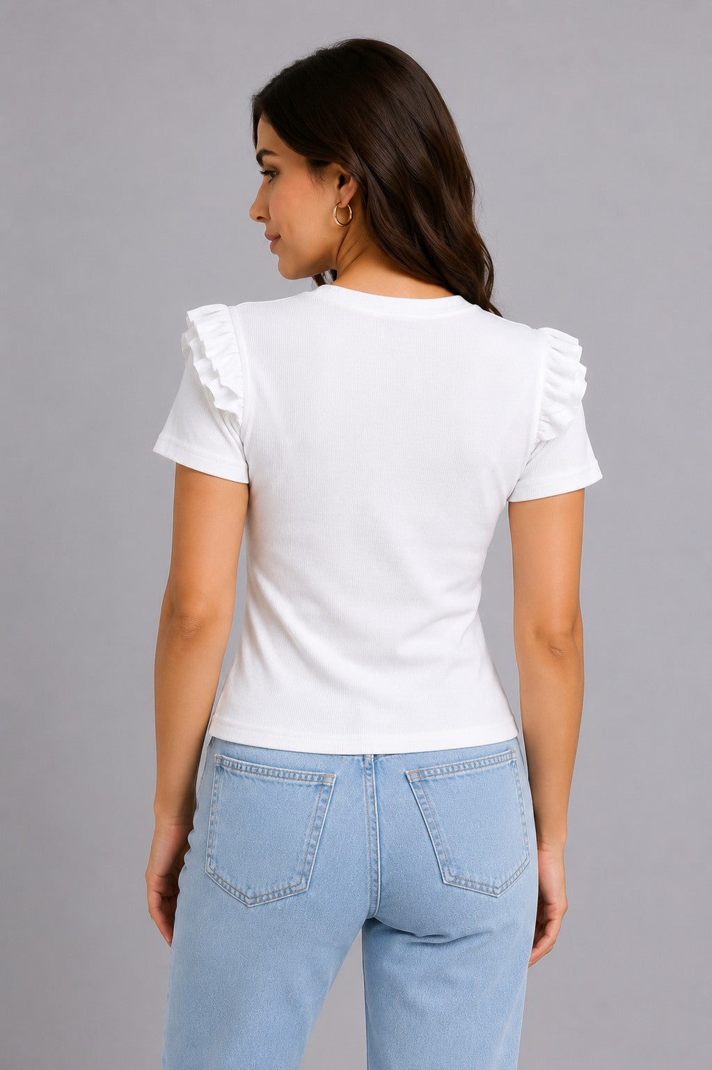 Black & White Cotton Crop Top Combo