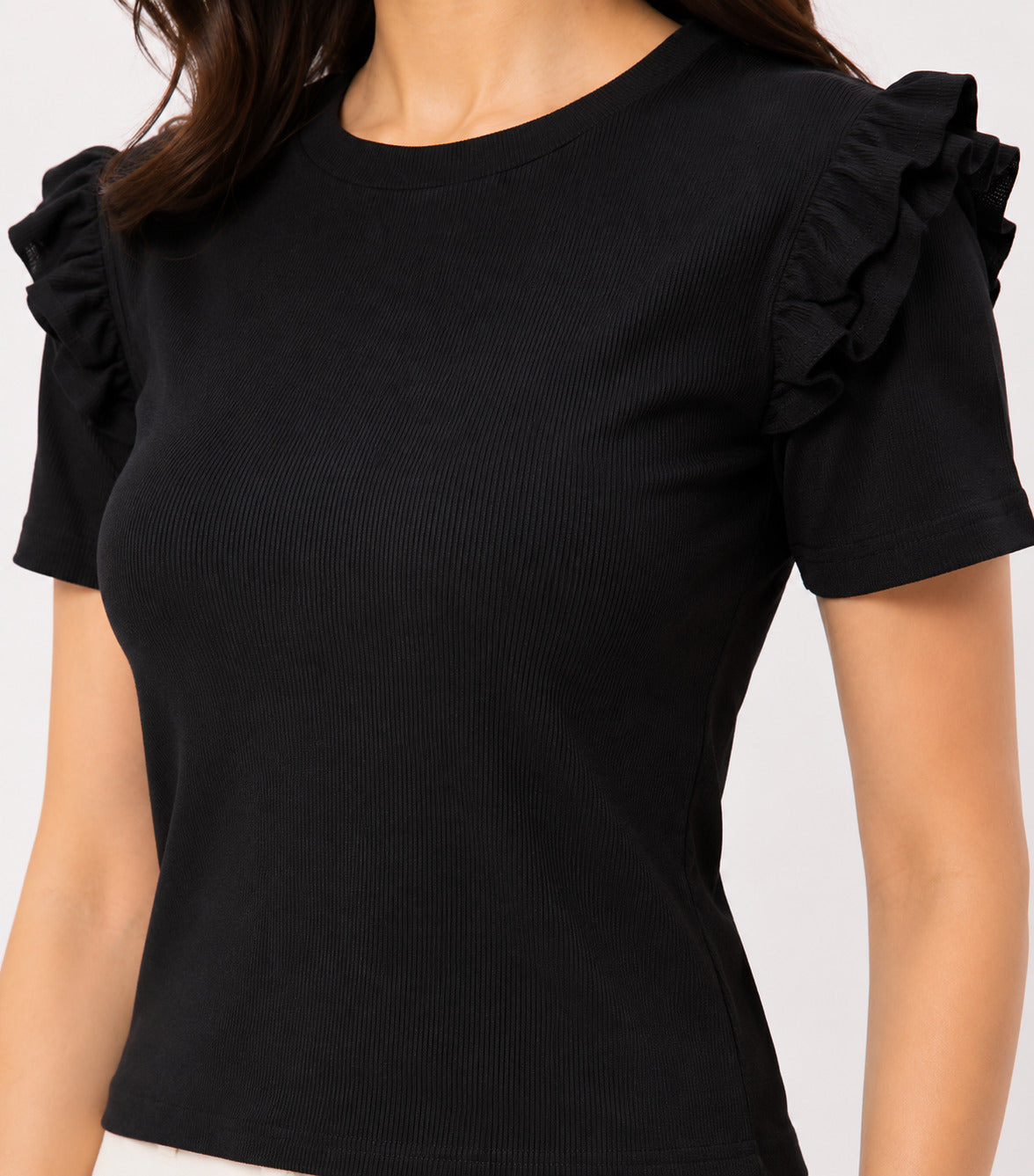 Black & Maroon Cotton Crop Top Combo