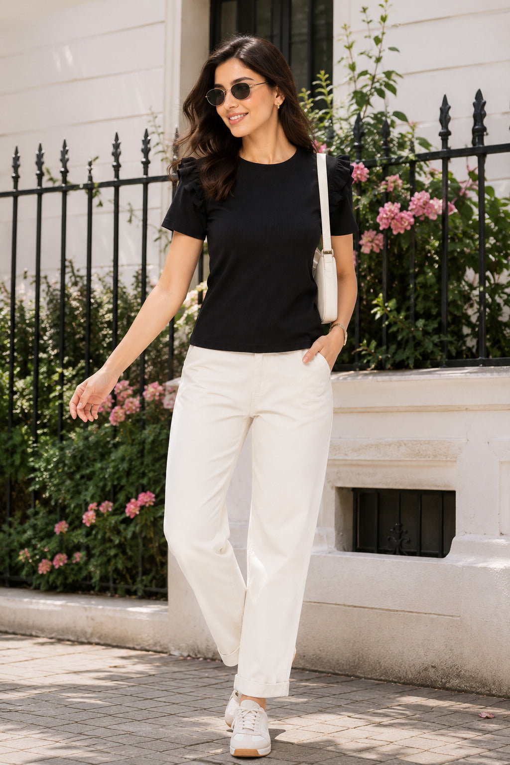 Black & Bottle Green Cotton Crop Top Combo