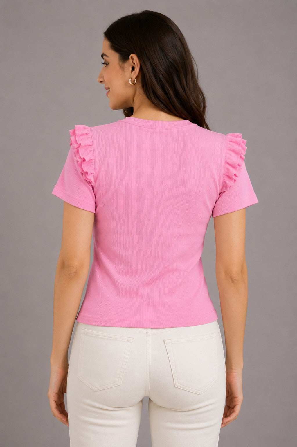Black & Baby Pink Cotton Crop Top Combo