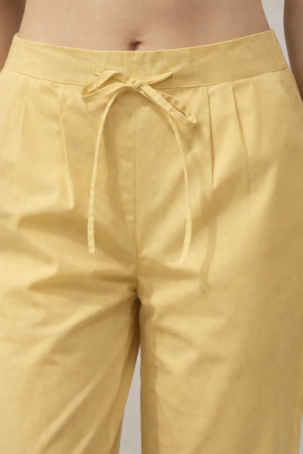 Women's Cotton Solid Pintuck Kurta Set