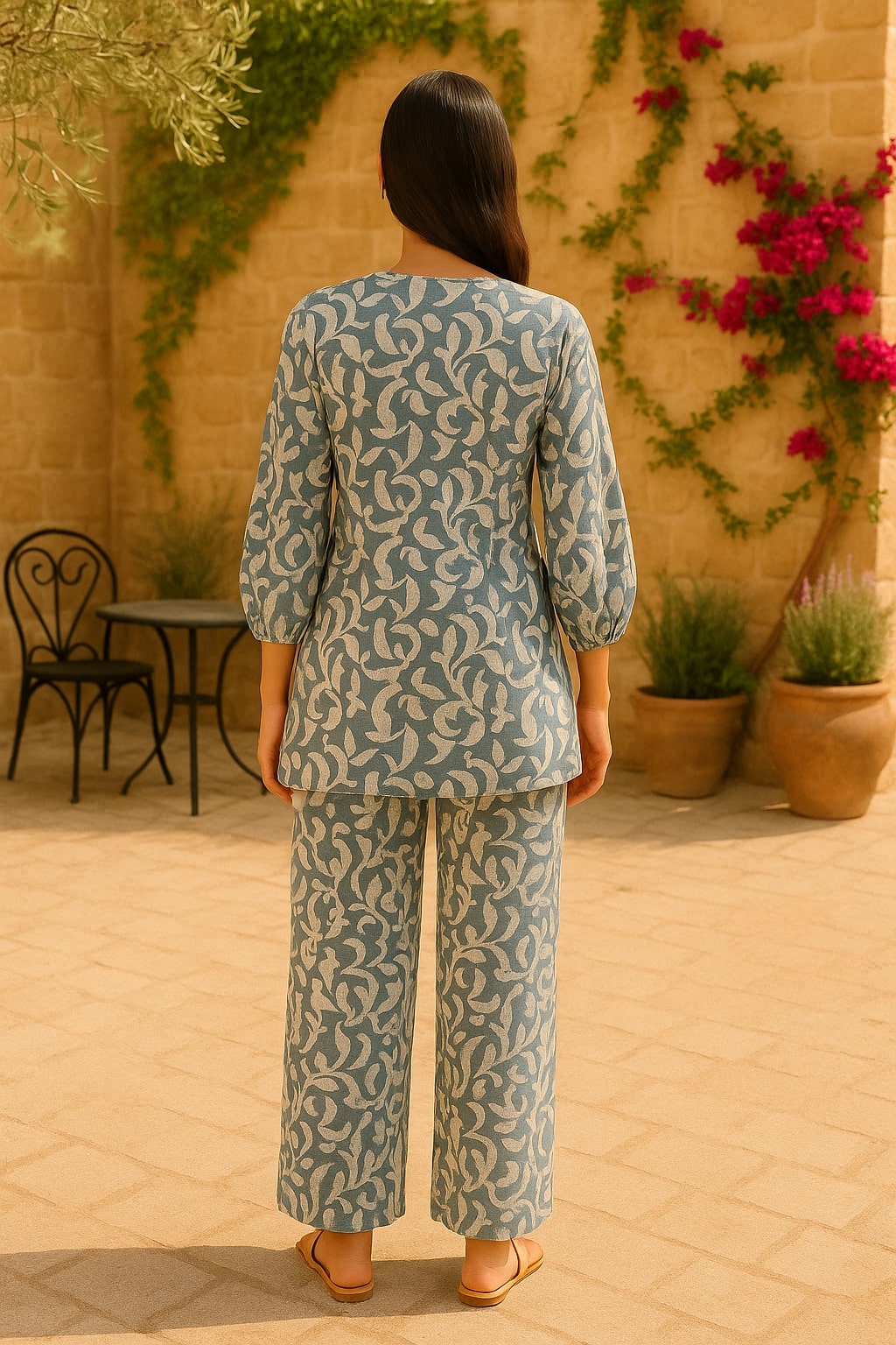 Women’s Printed Cotton Co-ord Set