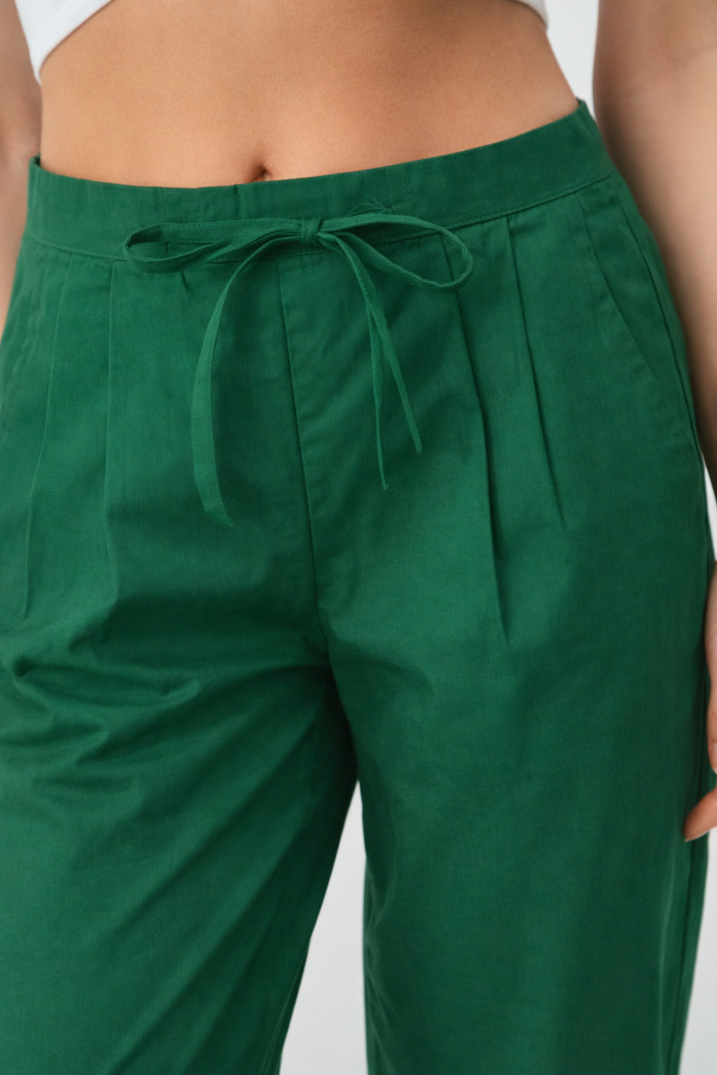 Women's Cotton Solid Pintuck Kurta Set