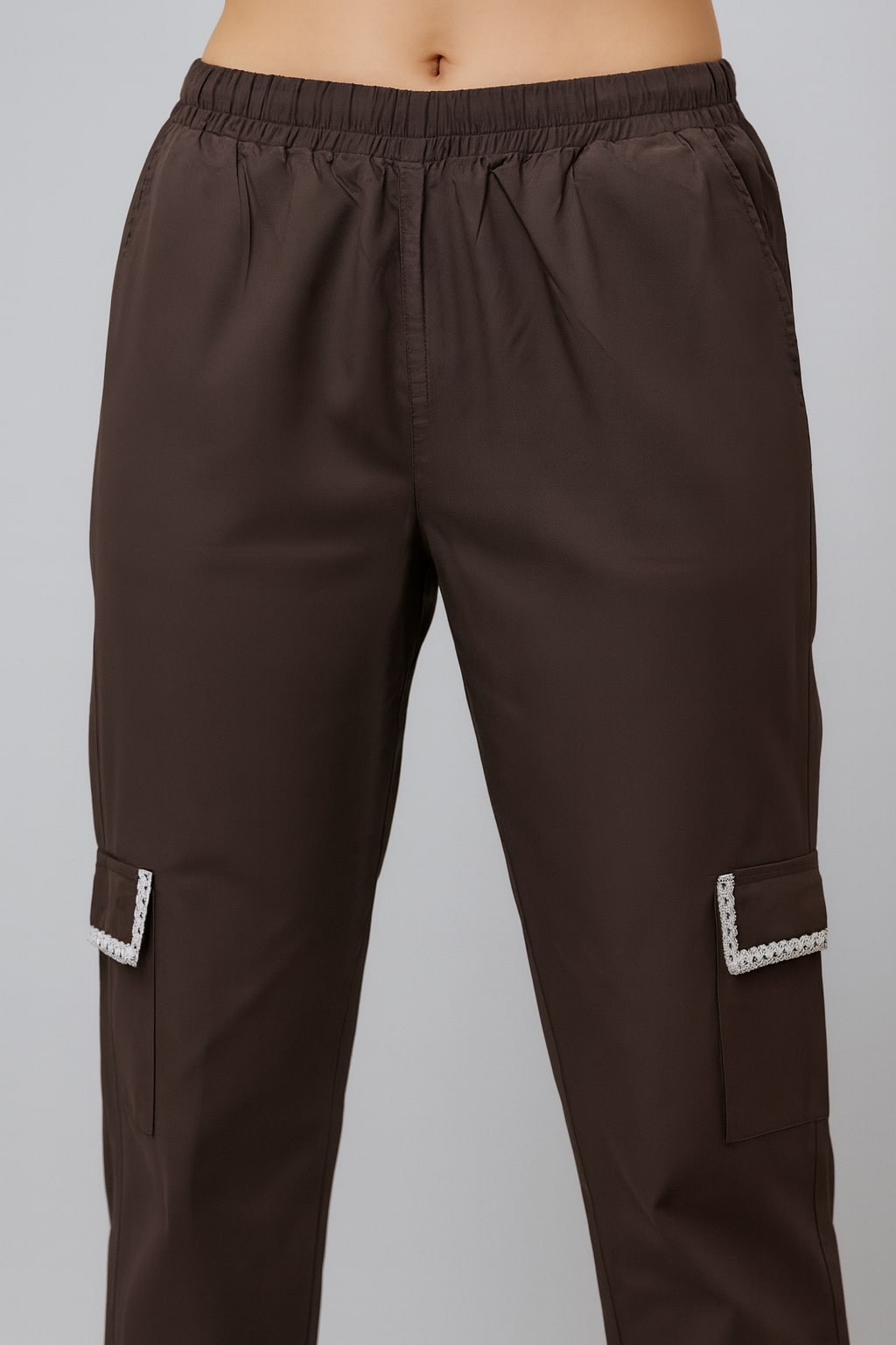 Sweetheart Neck Top With Cargo Pant