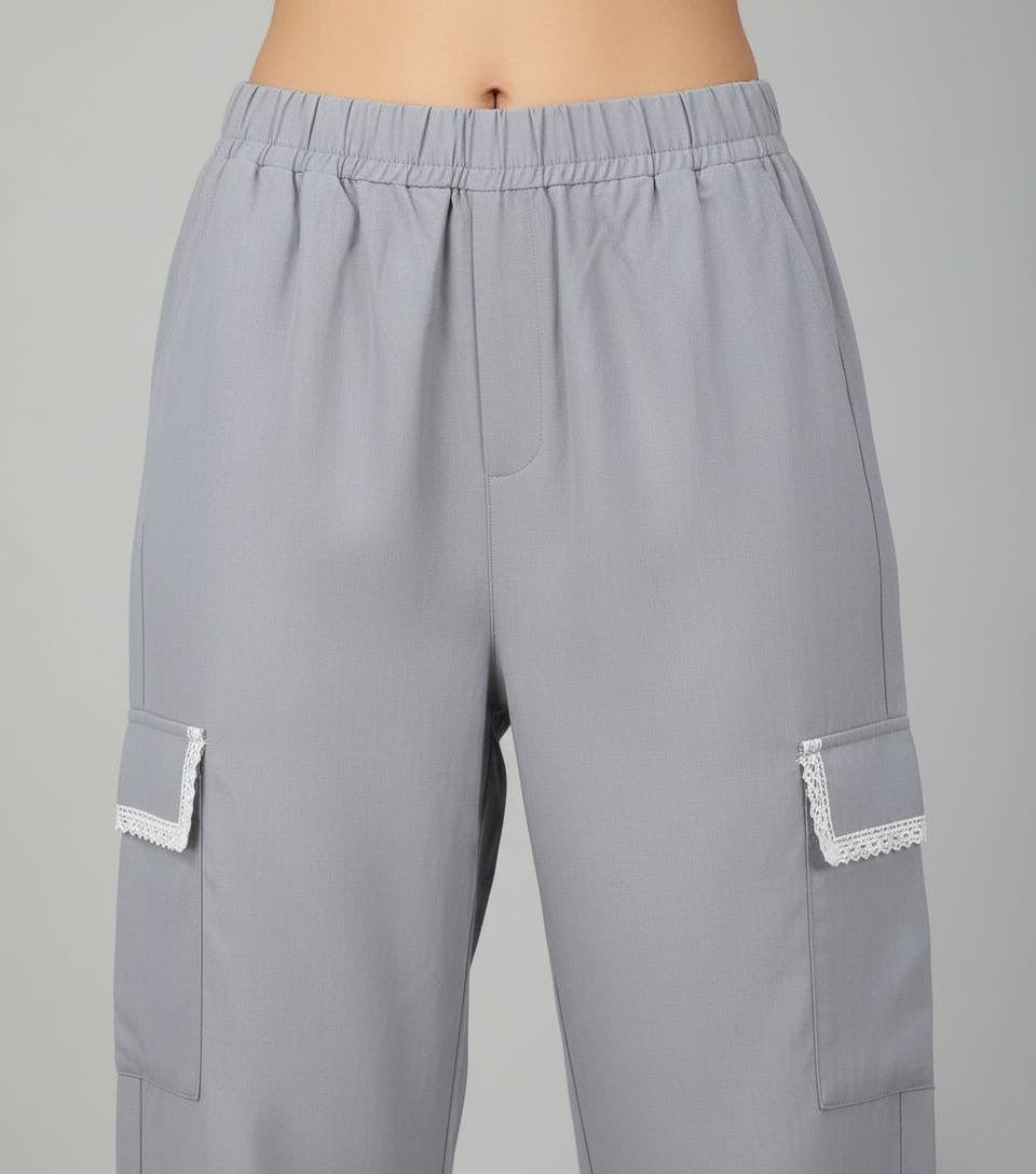 Sweetheart Neck Top With Cargo Pant