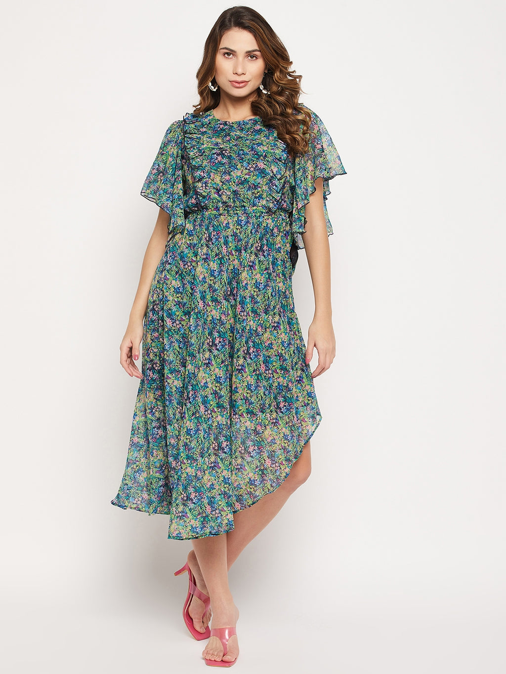 Floral Georgette Maxi Dress