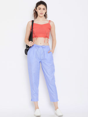 Straight Blue Trouser(Sku-BLMD1908).