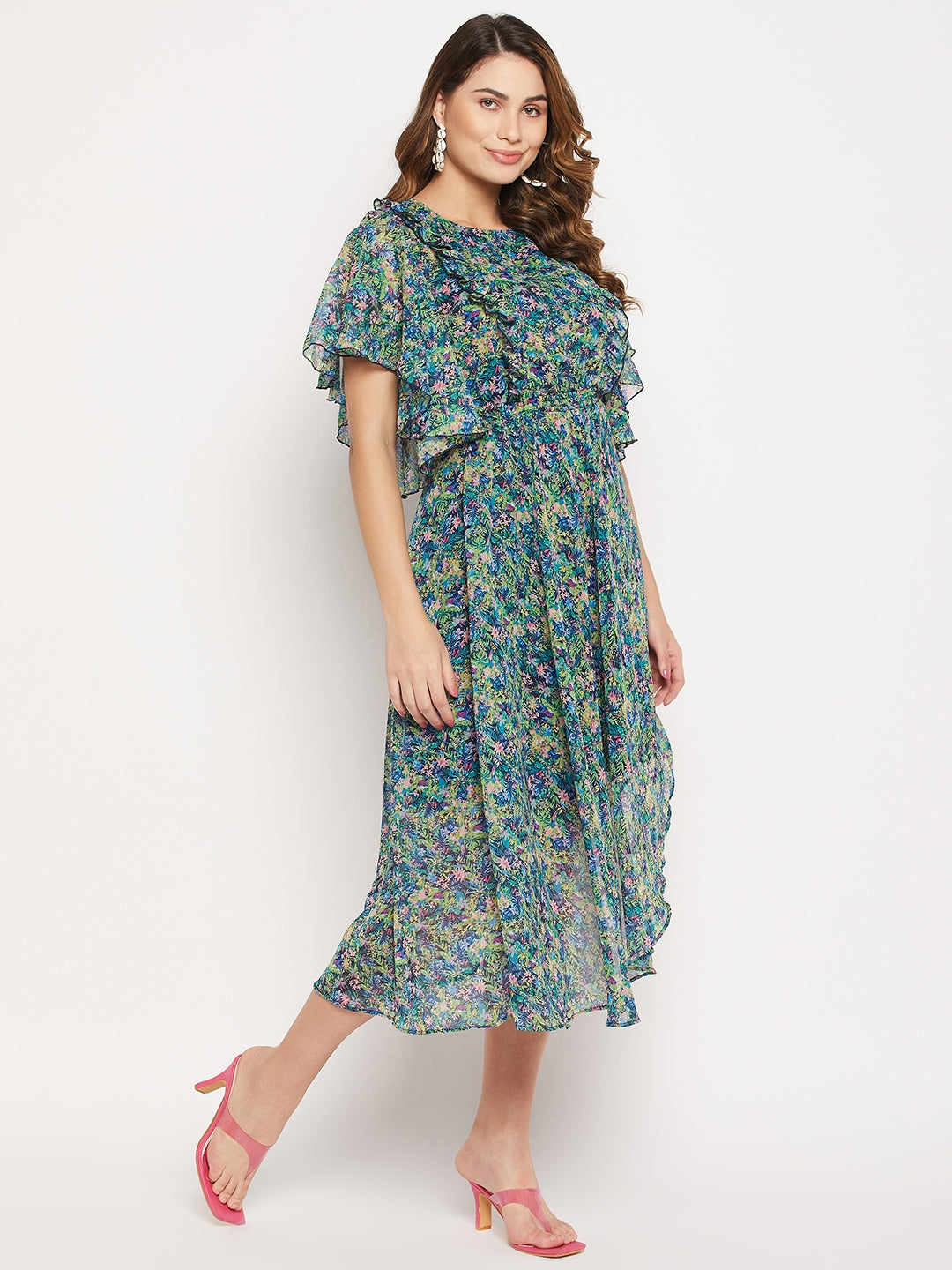 Floral Georgette Maxi Dress