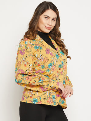 Long Sleeves Relaxed Floral Printed Casual Shirt