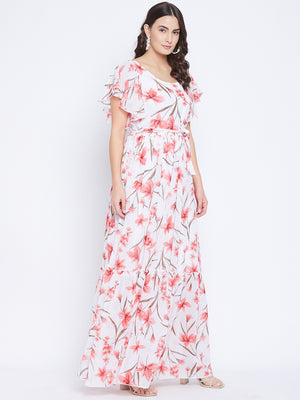 Printed Tiered Maxi Dress