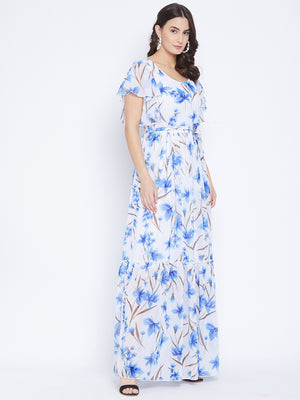 Printed Tiered Maxi Dress