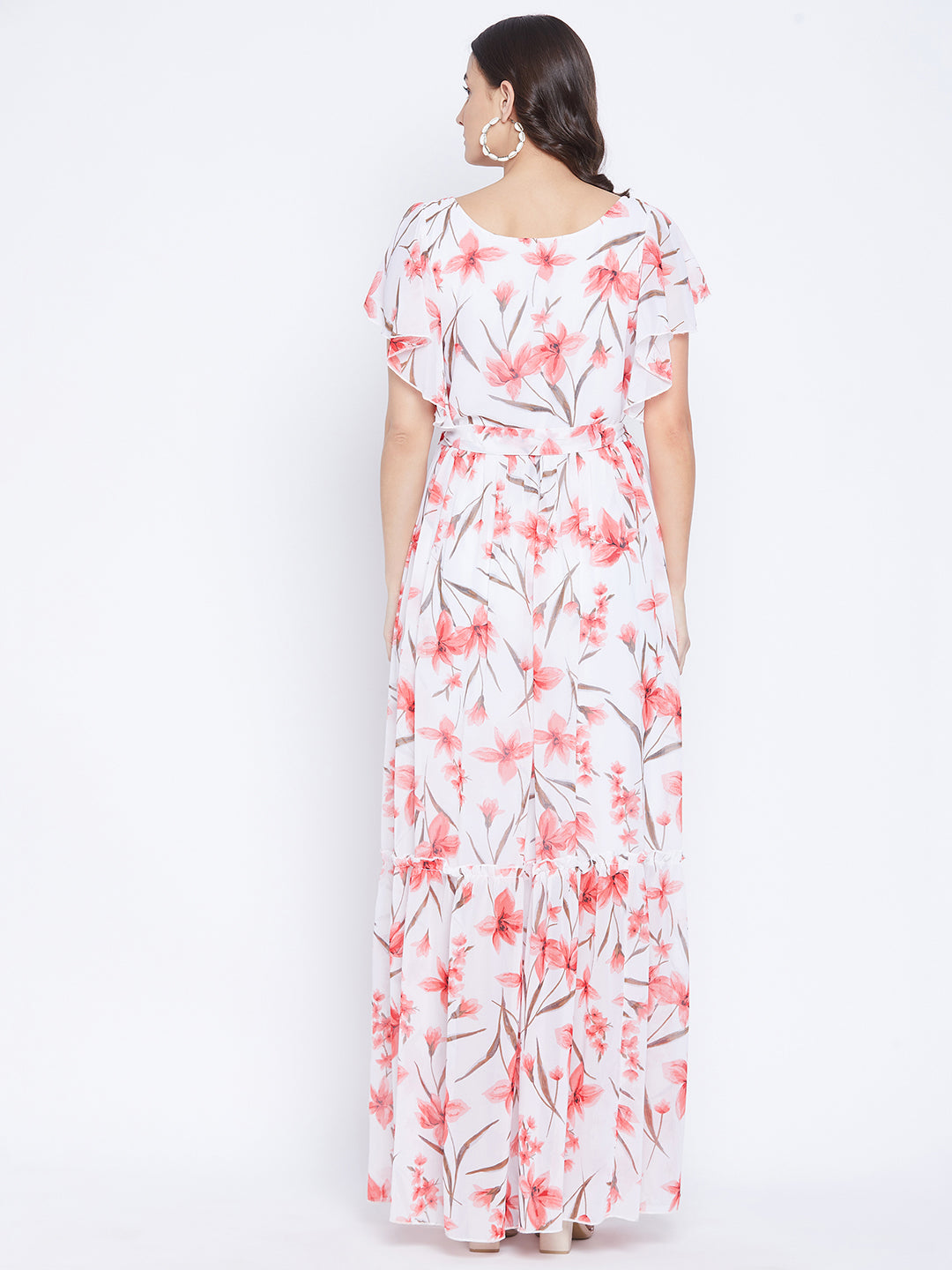 Printed Tiered Maxi Dress