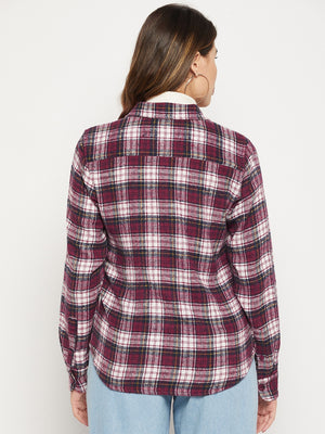 Women Regular Fit Checkered Casual Shirt