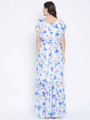 Printed Tiered Maxi Dress