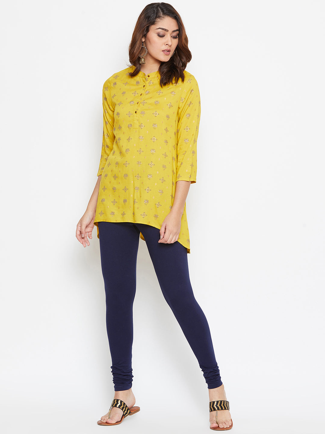 Black & Navy Blue Churidar Legging Combo (Sku-LEGCO12953).