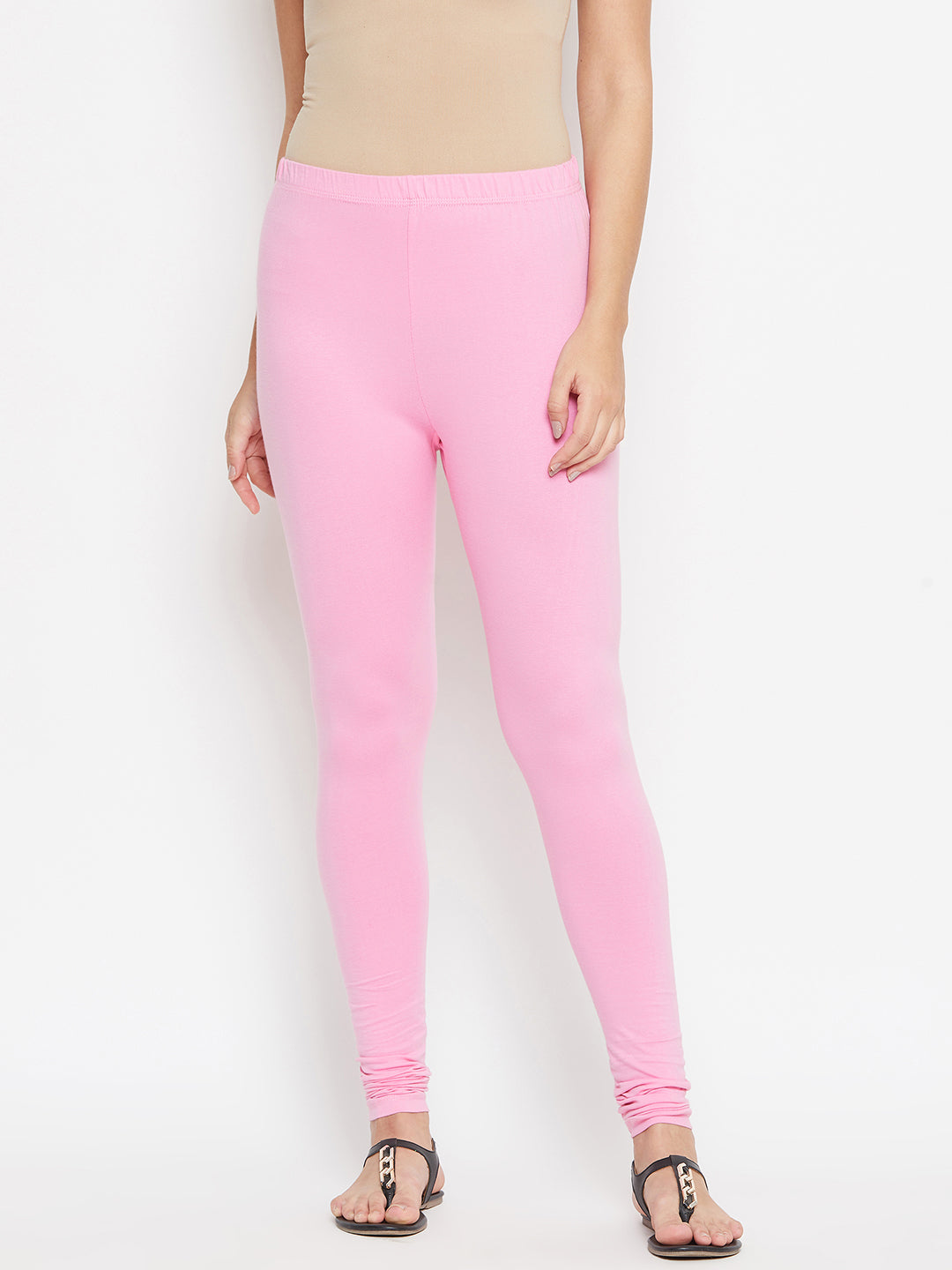 White and Pink Churidar Legging Combo (LEGCO12957) – BITTERLIME