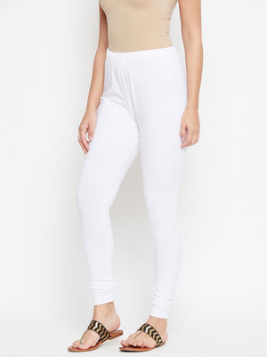 White and Pink Churidar Legging Combo (LEGCO12957).