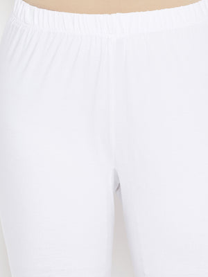 White and Pink Churidar Legging Combo (LEGCO12957).