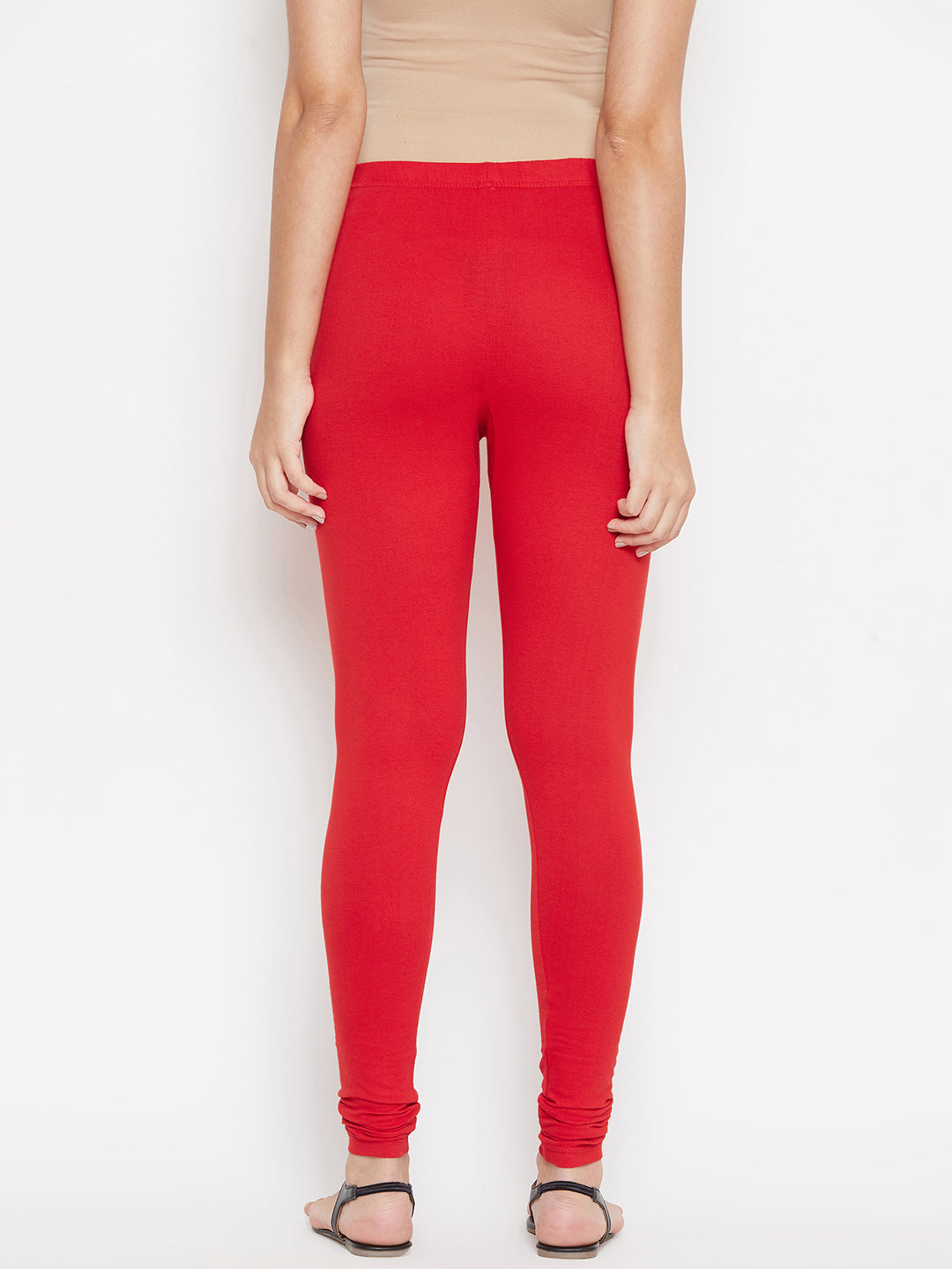 Red and Pink Churidar Legging Combo (Sku- BLLEGCO12958).