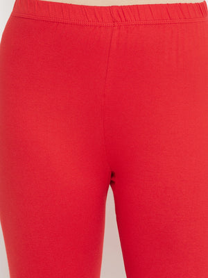 Red and Pink Churidar Legging Combo (Sku- BLLEGCO12958).