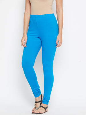 Pink and Turquoise Blue Churidar Legging Combo (Sku-LEGCO12960).