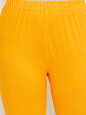 Yellow and Tuquoise Blue Churidar Legging Combo (Sku-LEGCO12962).