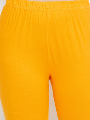 Yellow and Pink Churidar Legging Combo (Sku-LEGCO12970).