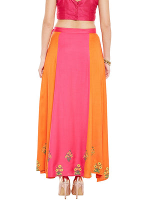 Block Print A-Line Skirt.