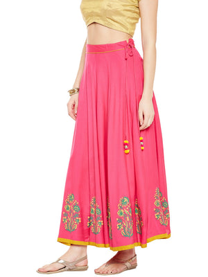Block Print Skirt.