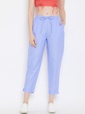 Straight Blue Trouser(Sku-BLMD1908).
