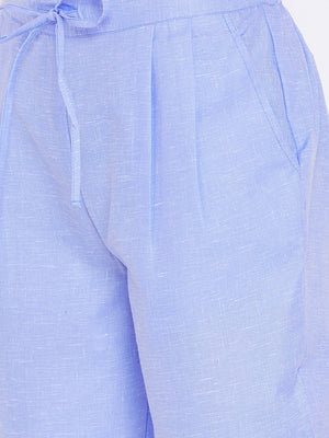 Straight Blue Trouser(Sku-BLMD1908).