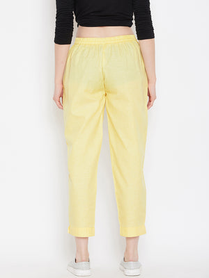 Straight Yellow Trouser(Sku-BLMD1913).