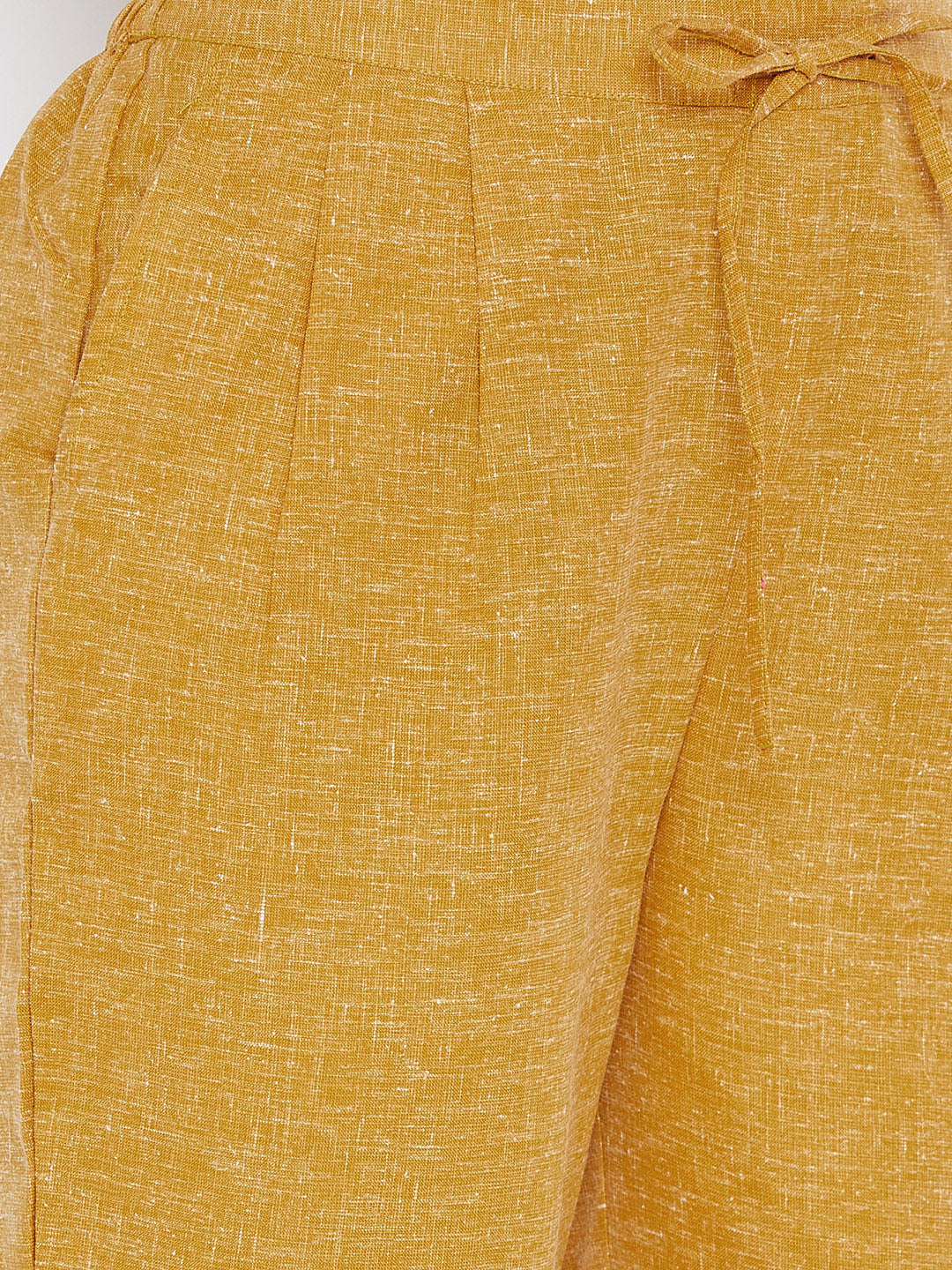 Straight Mustard Trouser(Sku-BLMD1914).