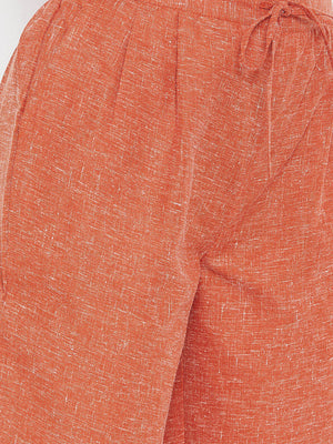 Straight Rust Trouser(Sku-BLMD1915).