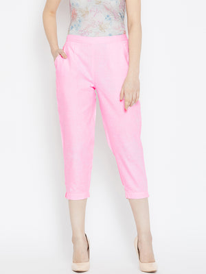 Regular Fit Crop Trouser.