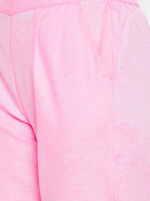 Regular Fit Crop Trouser.