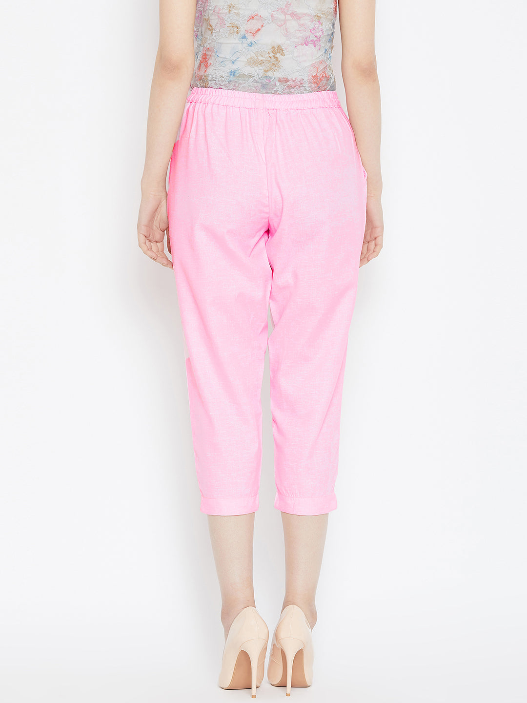 Regular Fit Crop Trouser.