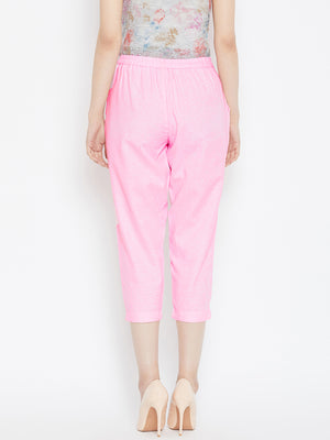Regular Fit Crop Trouser.