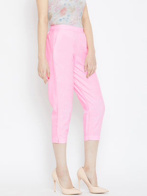 Regular Fit Crop Trouser.