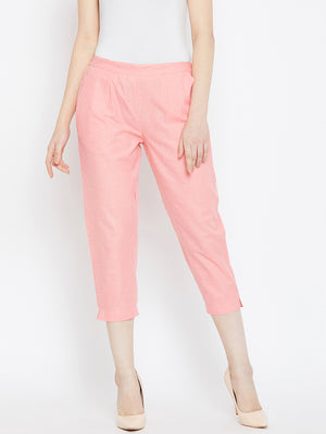 Regular Fit Crop Trouser.