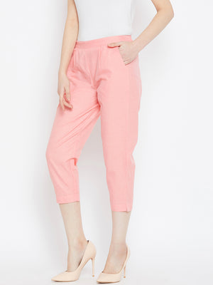 Regular Fit Crop Trouser.