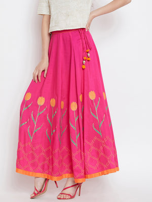 Tulip block printed skirt.