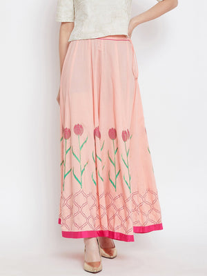 Tulip block printed skirt.
