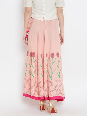 Tulip block printed skirt.